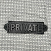 11430 PRIVATE METAL PLAQUE K?ÿAS-3057 22x6x1cm